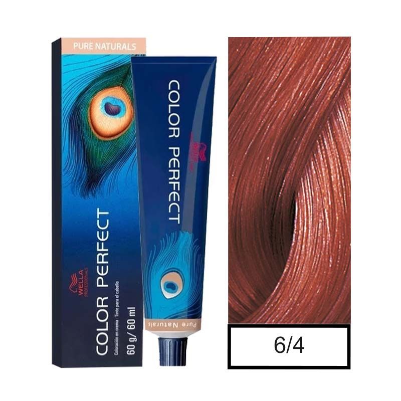 WELLA - Tintura Permanente Wella 6/4 Color Perfect 60Gr  Mas oxidante