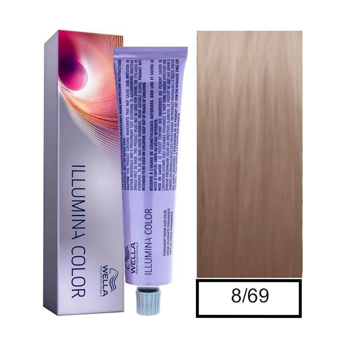 WELLA - Tintura Permanente Wella 8/69  Illumina Color 60Ml  Mas oxidante