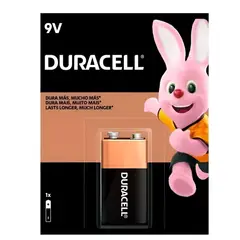 DURACELL - Batería de 9V de Larga Duración - Negro