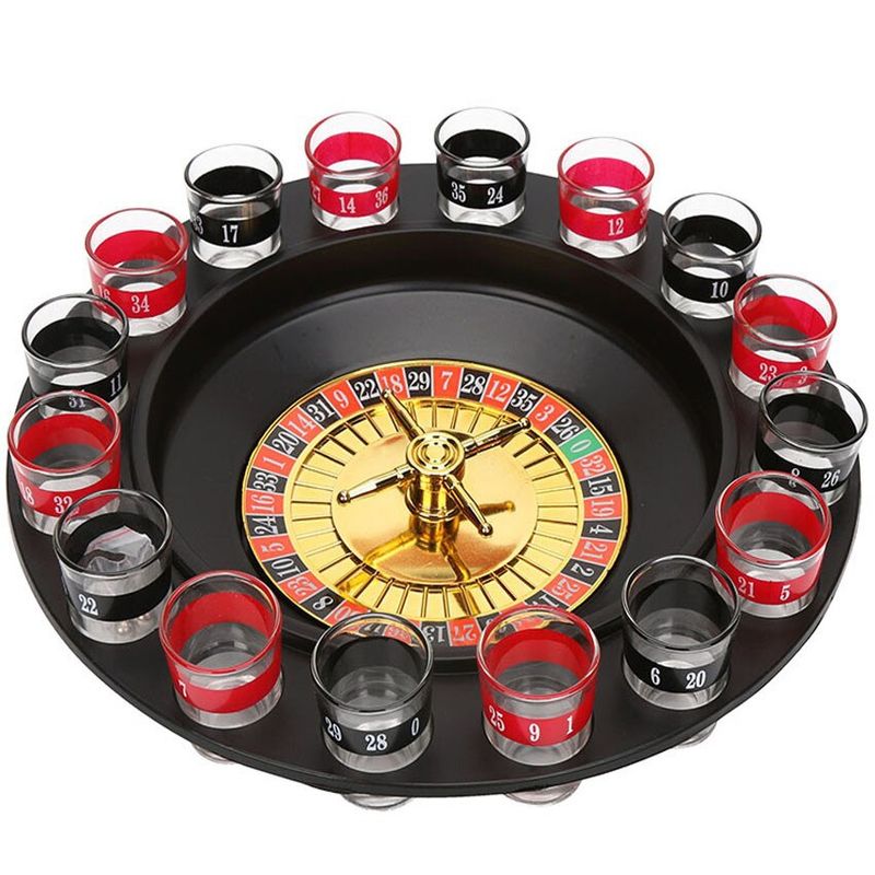 GENERICO - Juego De Ruleta Casino De Shots Corto Trago Premium
