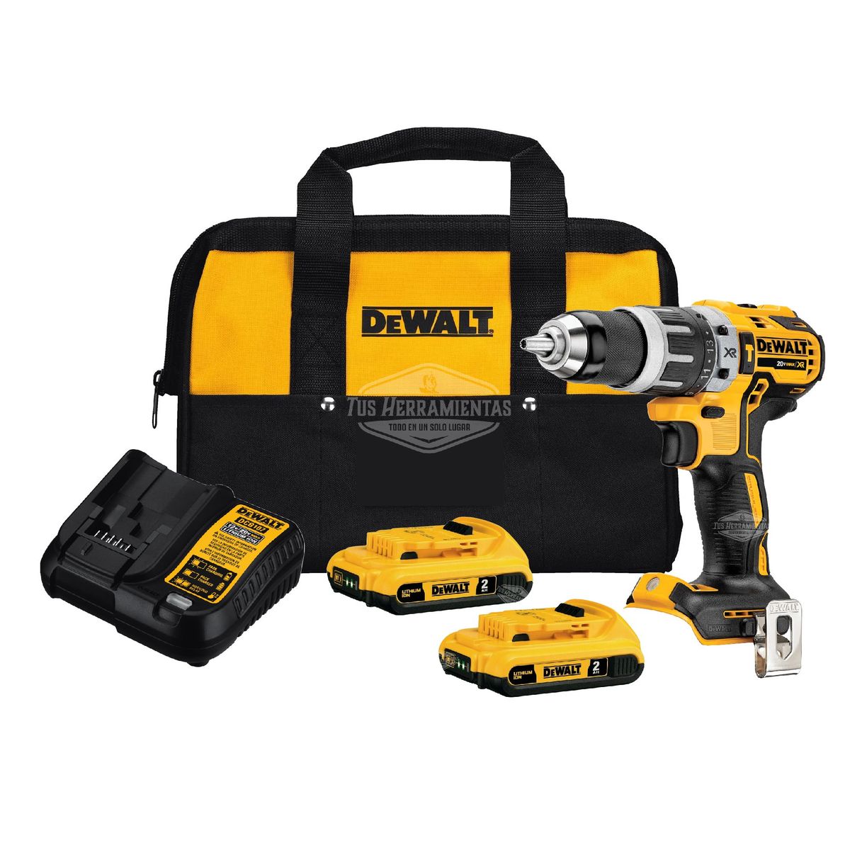 DEWALT - Taladro Percutor Inalámbrico Xr 20v Dewalt Dcd796d2