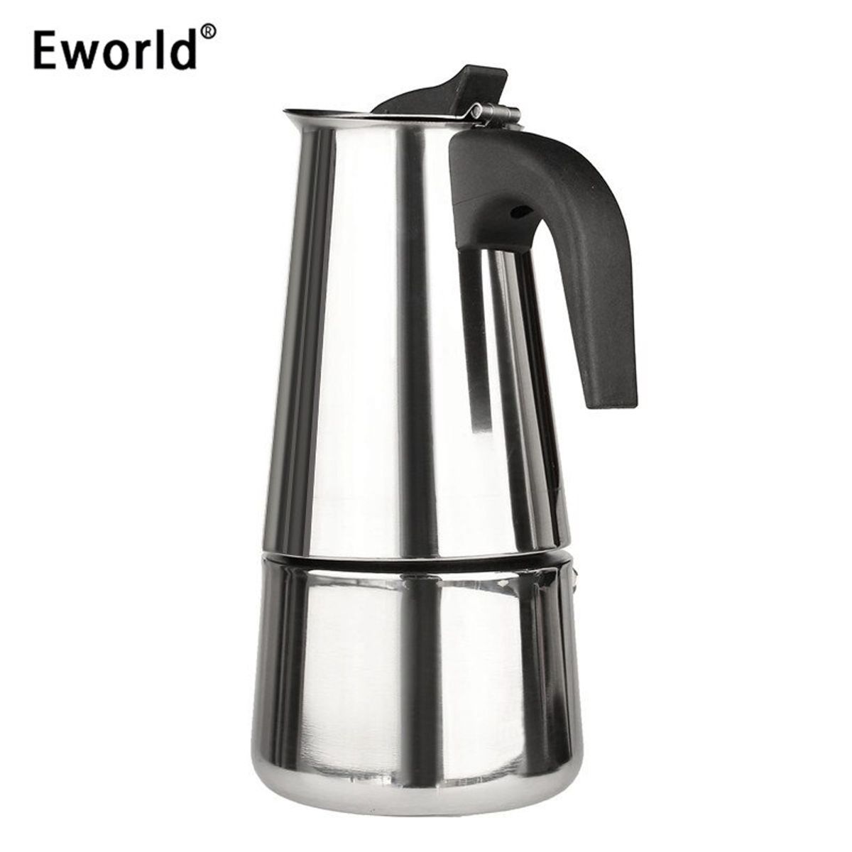 GENERICO - Cafetera Italiana Acero Inoxidable Capacidad 4 Tazas