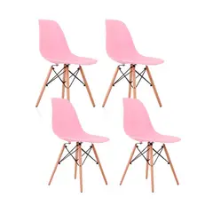 CORI CORI - Pack 4 Sillas Eames Rosa