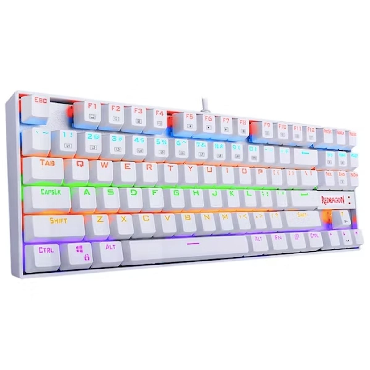 REDRAGON - Teclado Redragon Kumara White K552w-kr-sw RAINBOW