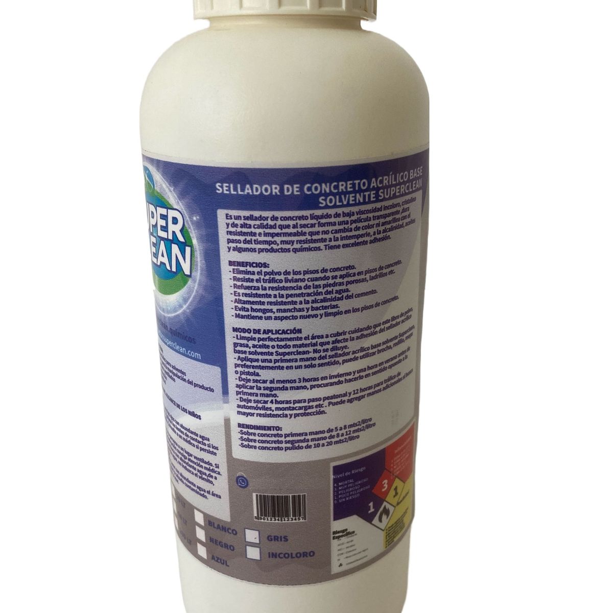 SUPERCLEAN - Sellador de Concreto Acrilico   Superclean 1 LT