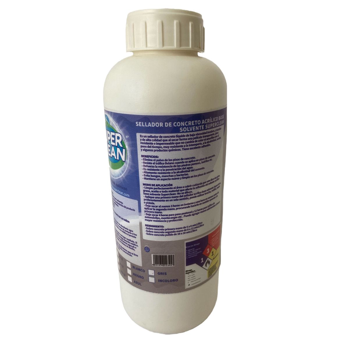 SUPERCLEAN - Sellador de Concreto Acrilico   Superclean 1 LT