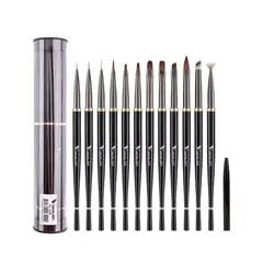 GENERICO - Set 12 Pinceles Diseño Uñas Acrilicas Postizas Gel Manicure