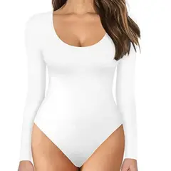 EVERSO - Body Mujer Manga Larga Ajustable