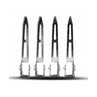 Pack 100 unds Pinzas Metálicas Peluqueria Gms