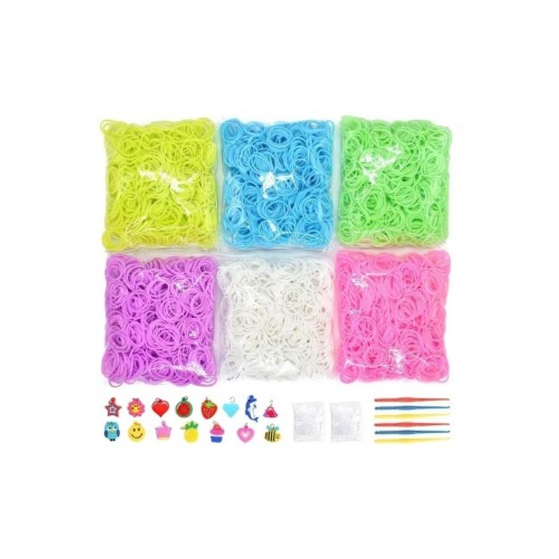 U BUY - Goma Elástica Con Crochet Lila Claro
