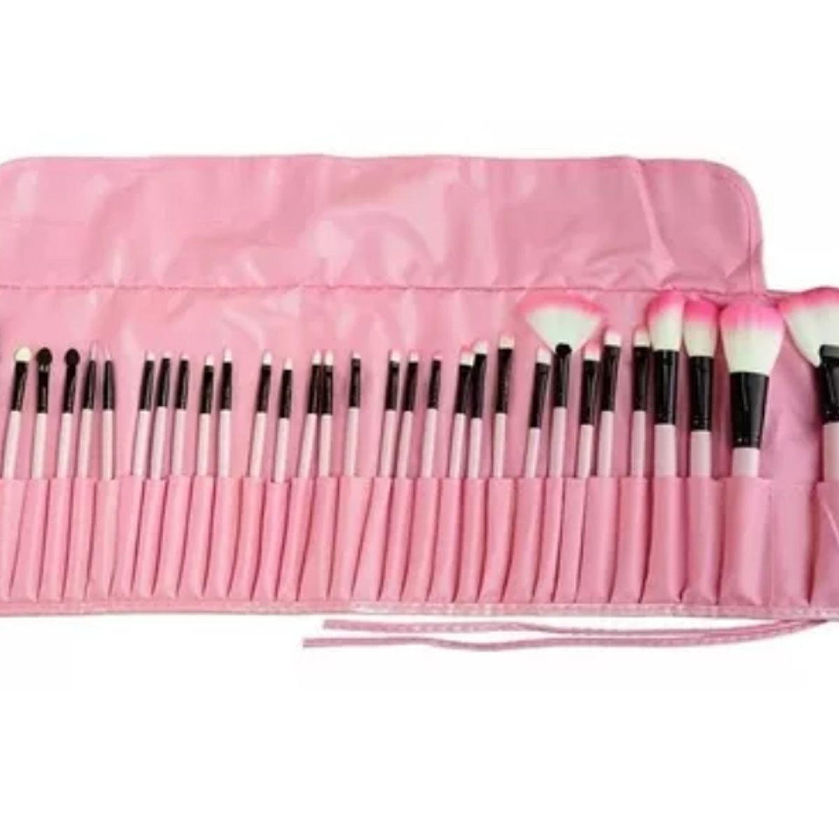 GENERICO - Set 32 Brochas De Maquillaje Rosa Profesional