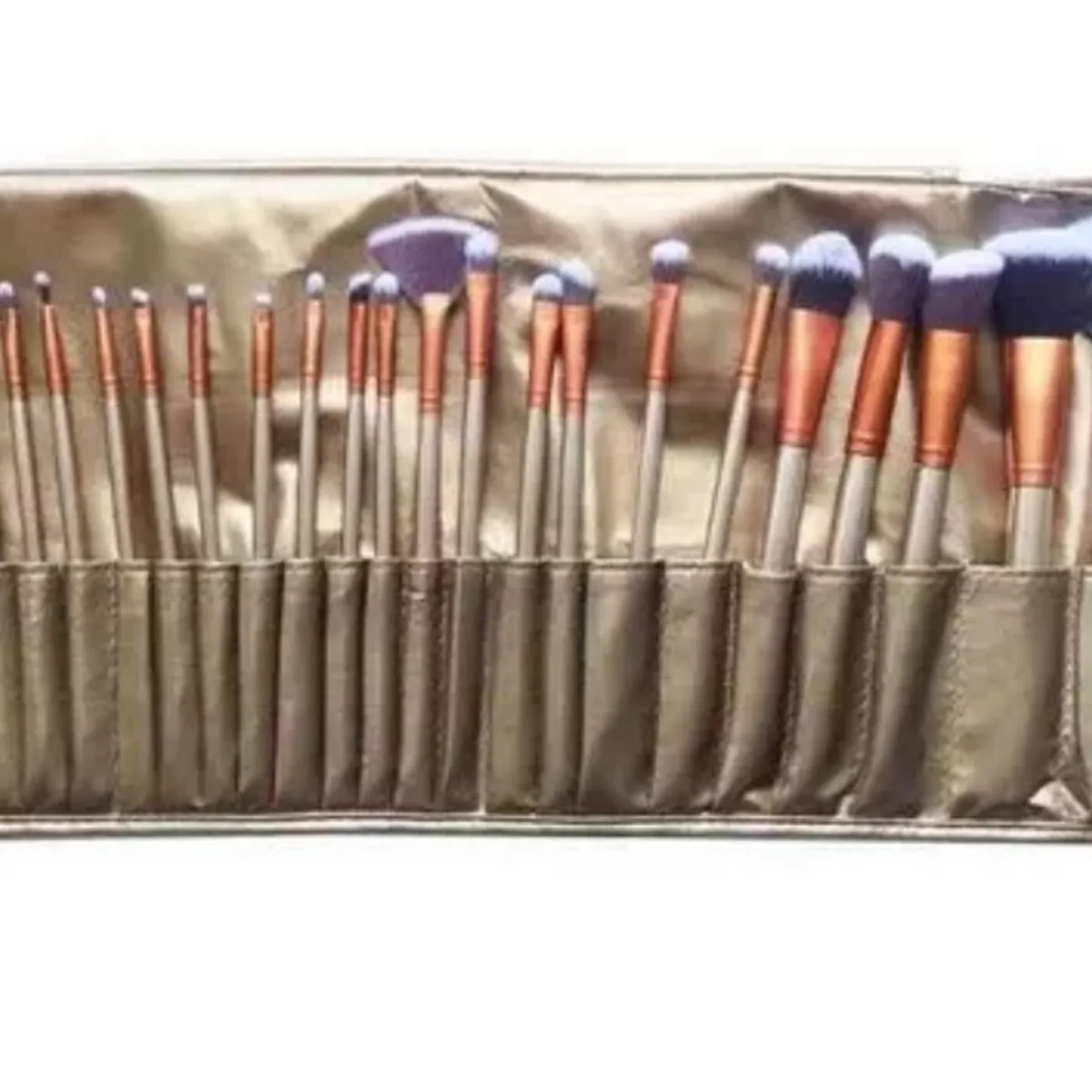 GENERICO - Set 32 Brochas De Maquillaje Marron Profesional