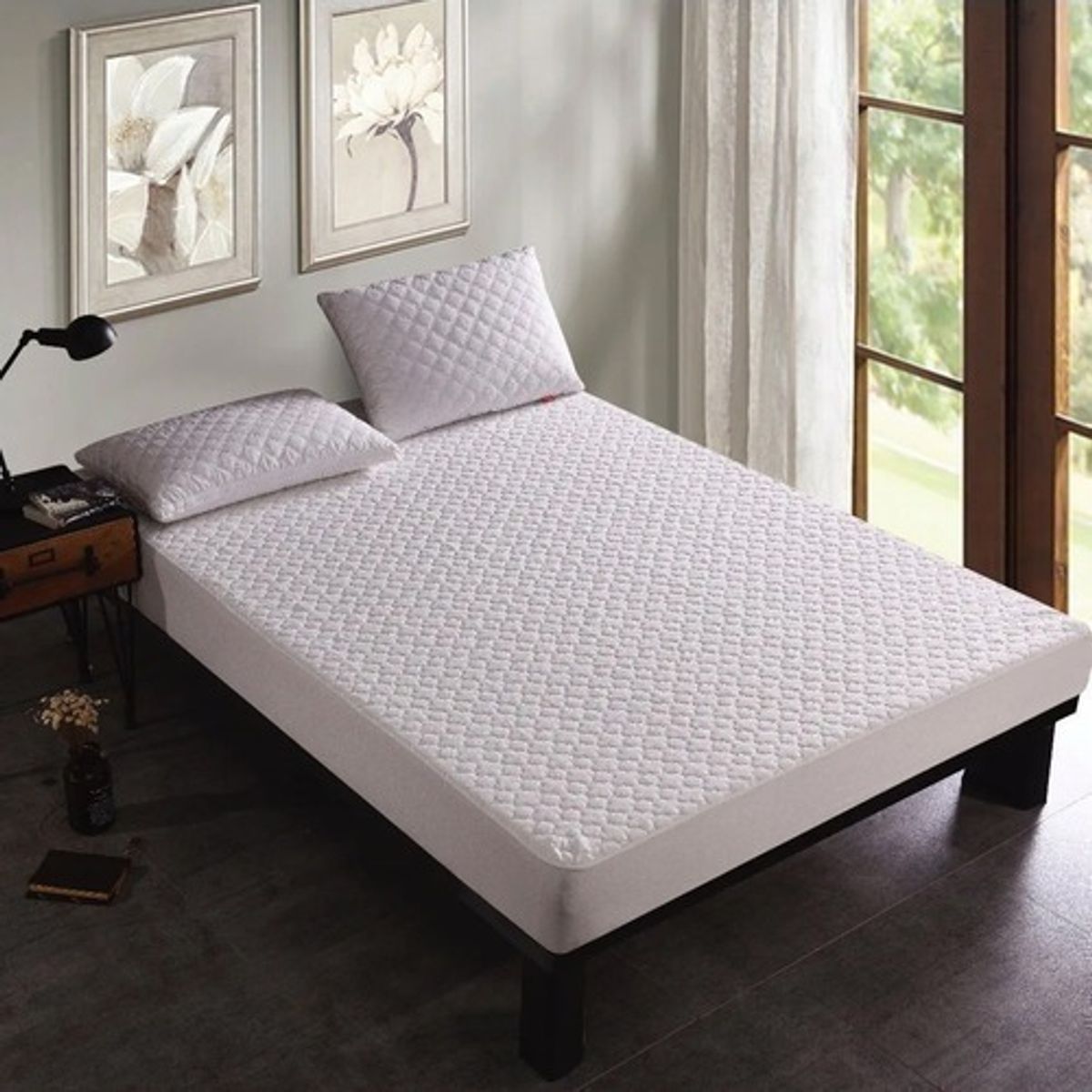 U BUY - Cubre Colchón Impermeable 2 Plazas 150x200+45