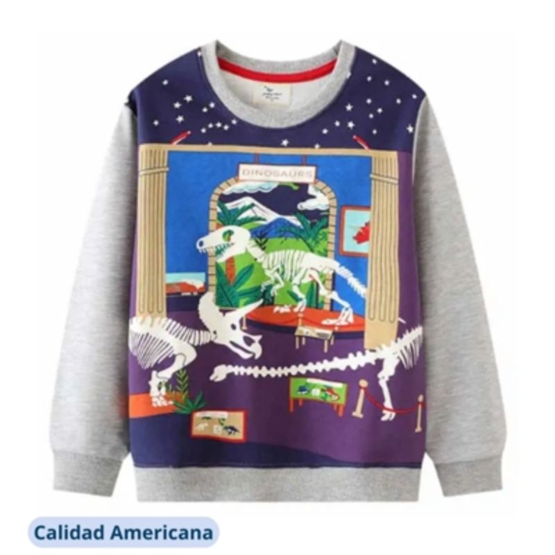JUMP KIDS - Poleron Jump Kids Bebe Niño Dinosaurios SURTIDO