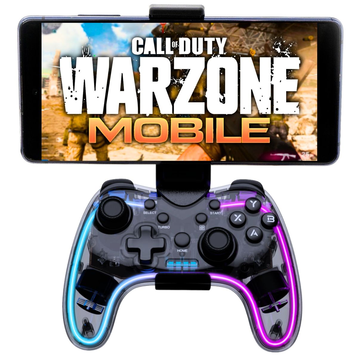 TECMASTER - Gamepad Inalámbrico Bluetooth Multiplataformas Deluxe RGB 