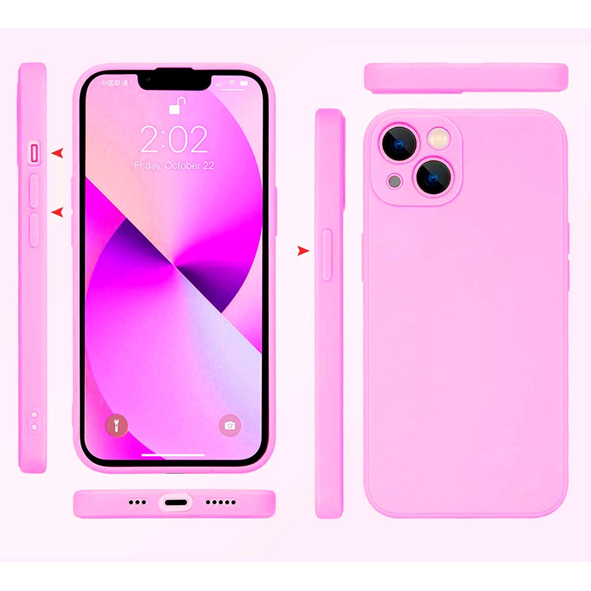 XUNDD - Carcasa para iPhone 13 Mini Silicona Antideslizante Suave