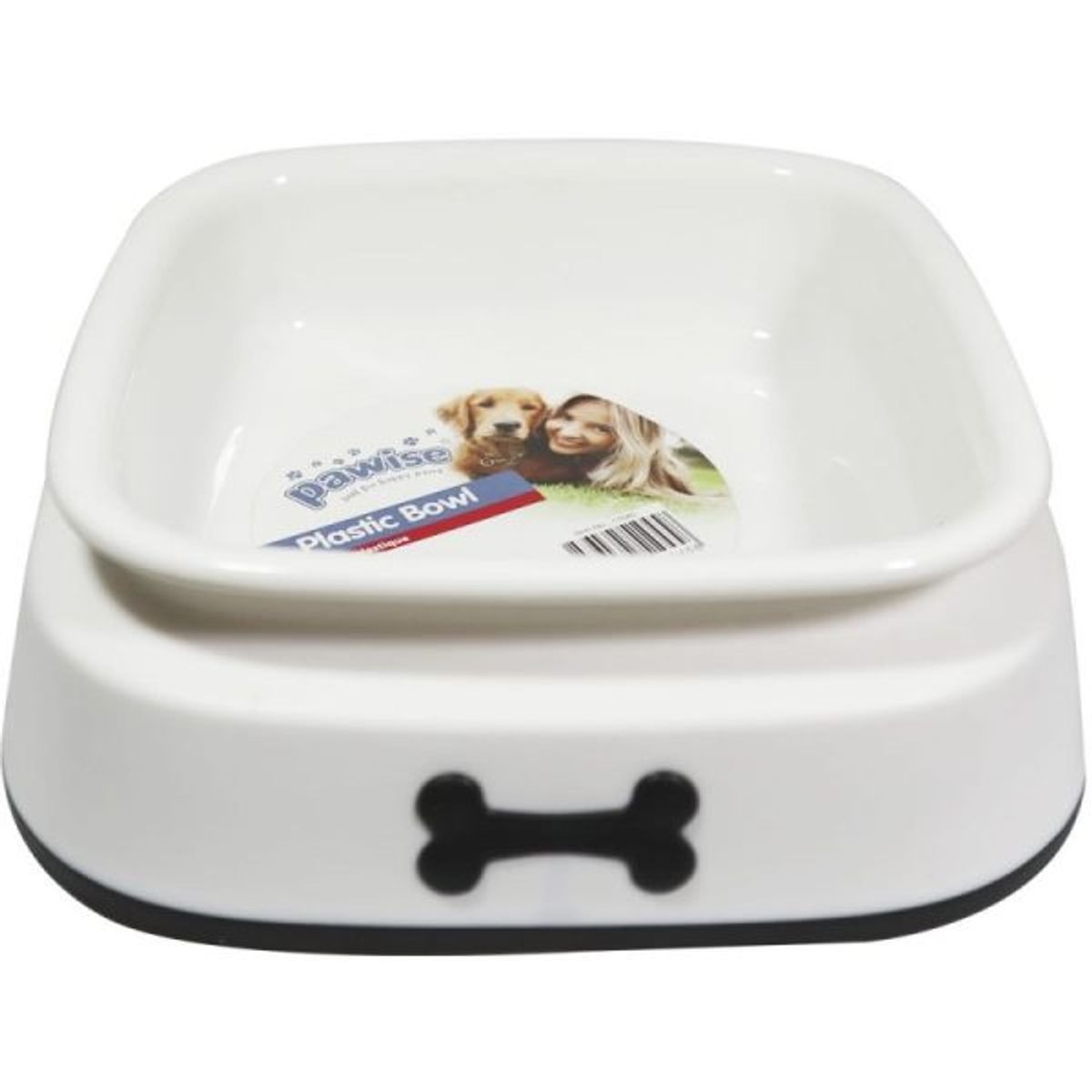 PAWISE - Plato Pawise Comedero Huesito 550 Ml Perro