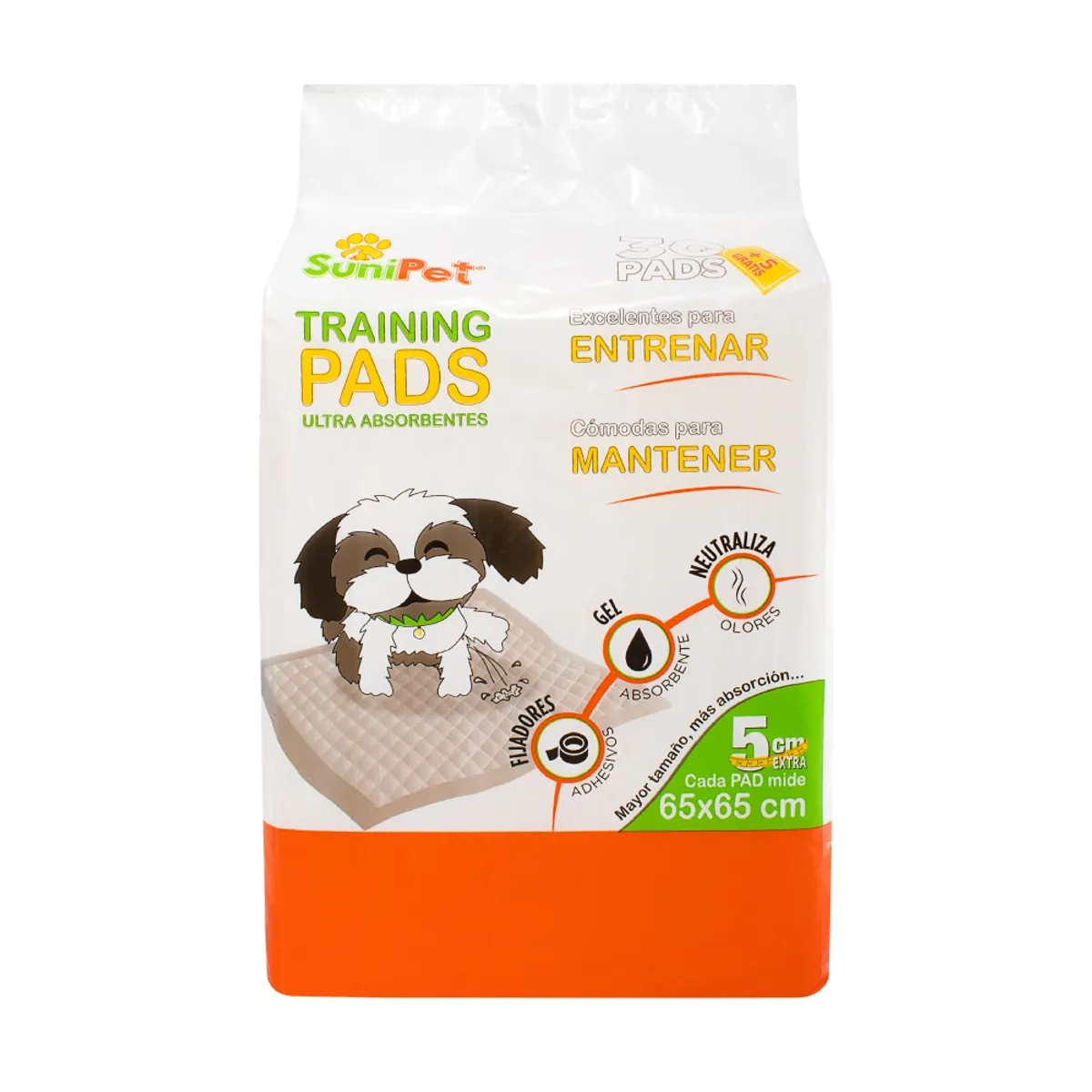 PET PRO - Sabanillas Sunipads Entrenamiento Cachorros 65X65 35 Und