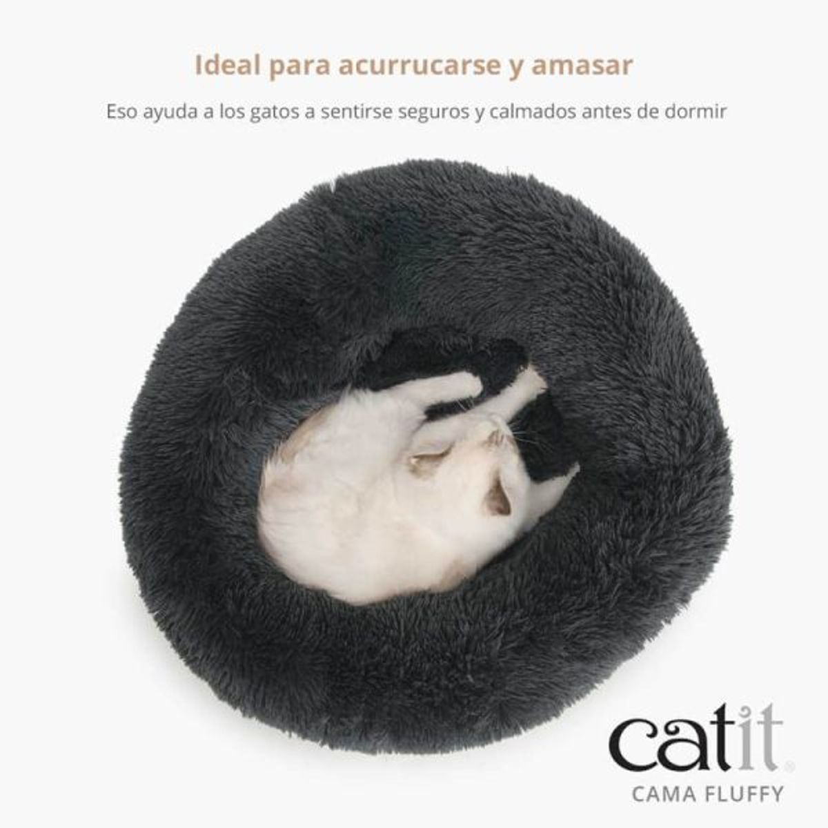 CATIT - Cama Gato Catit Fluffy Gris - Super Mullida