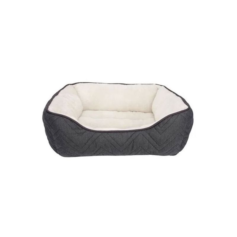 DOG IT - Dreamwell Dogit Cama Perro Rectangular Color Gris con Blanco
