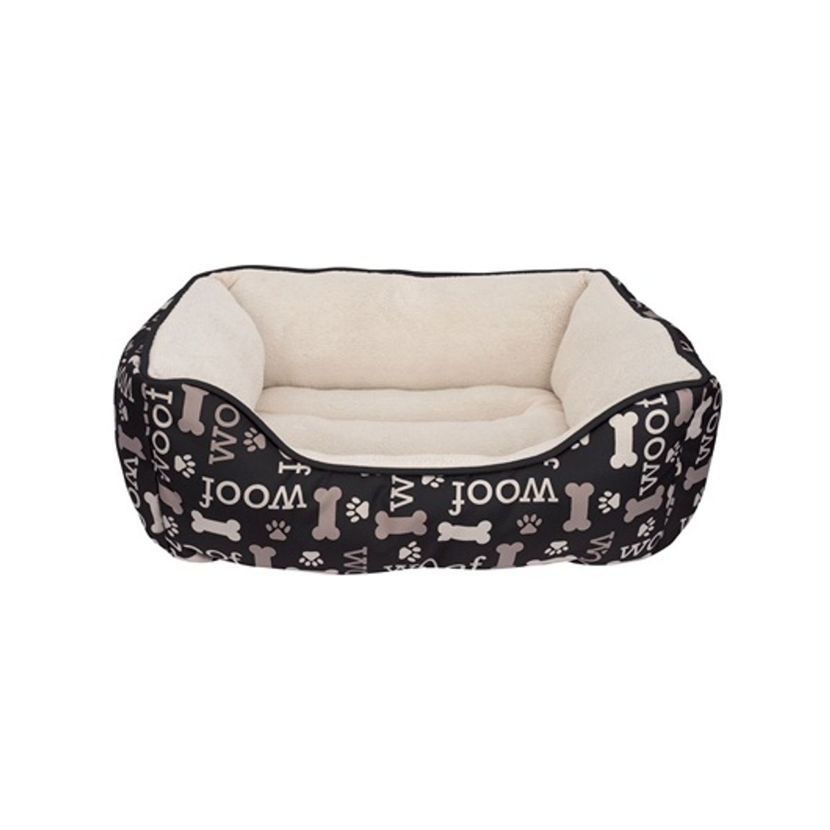 DOG IT - Cama Perro Dreamwell Rectangular Woof Negra