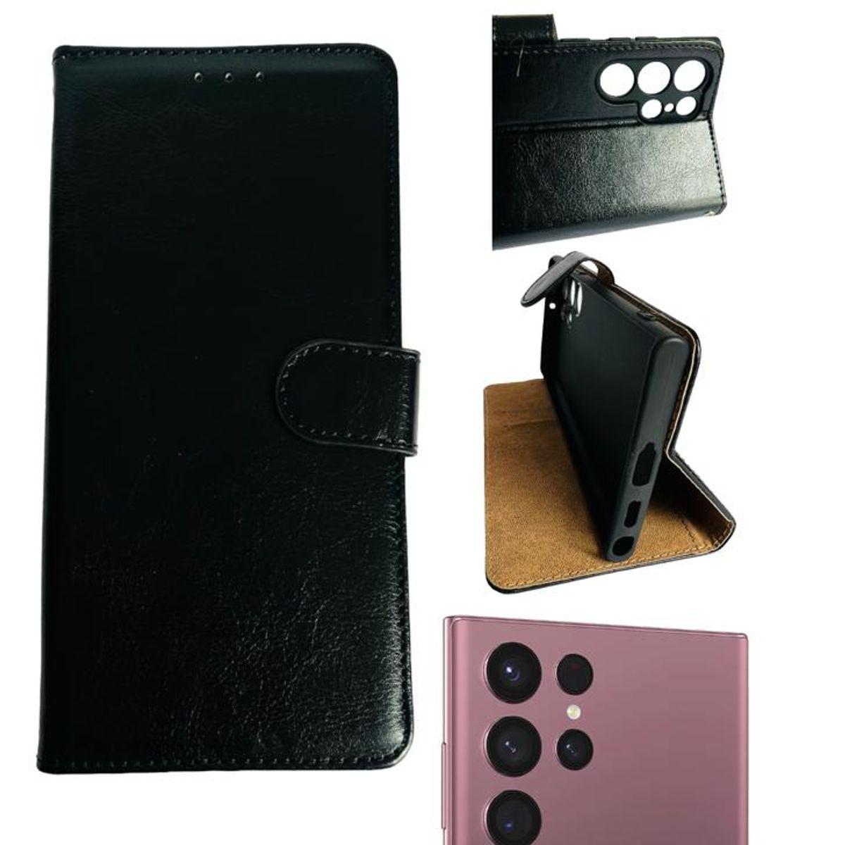 GENERICO - Carcasa Para Samsung S22 Ultra Flip Cover Agenda