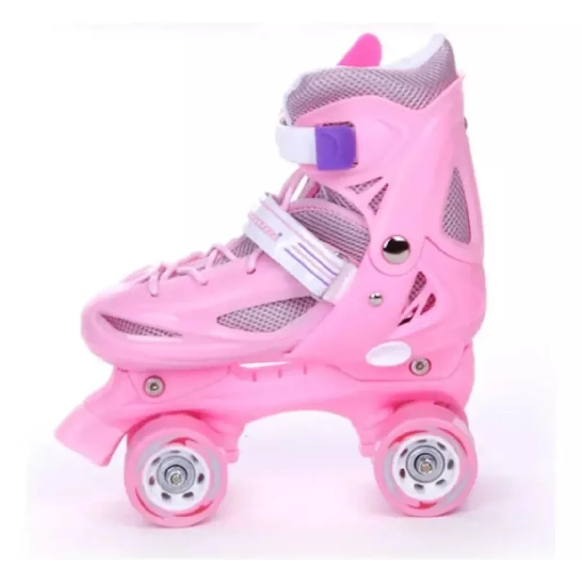 GENERICO - Patines Roller 4 Ruedas + Kit De Protección Casco