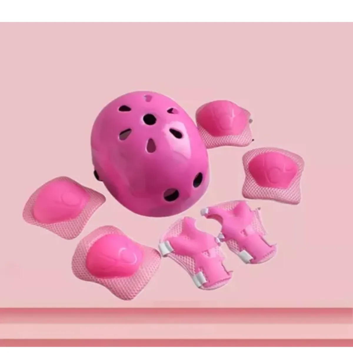 GENERICO - Patines Roller 4 Ruedas + Kit De Protección Casco