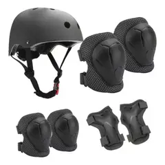 GENERICO - Set De Casco Y Protectores De Bici Para Niños Rodilleras