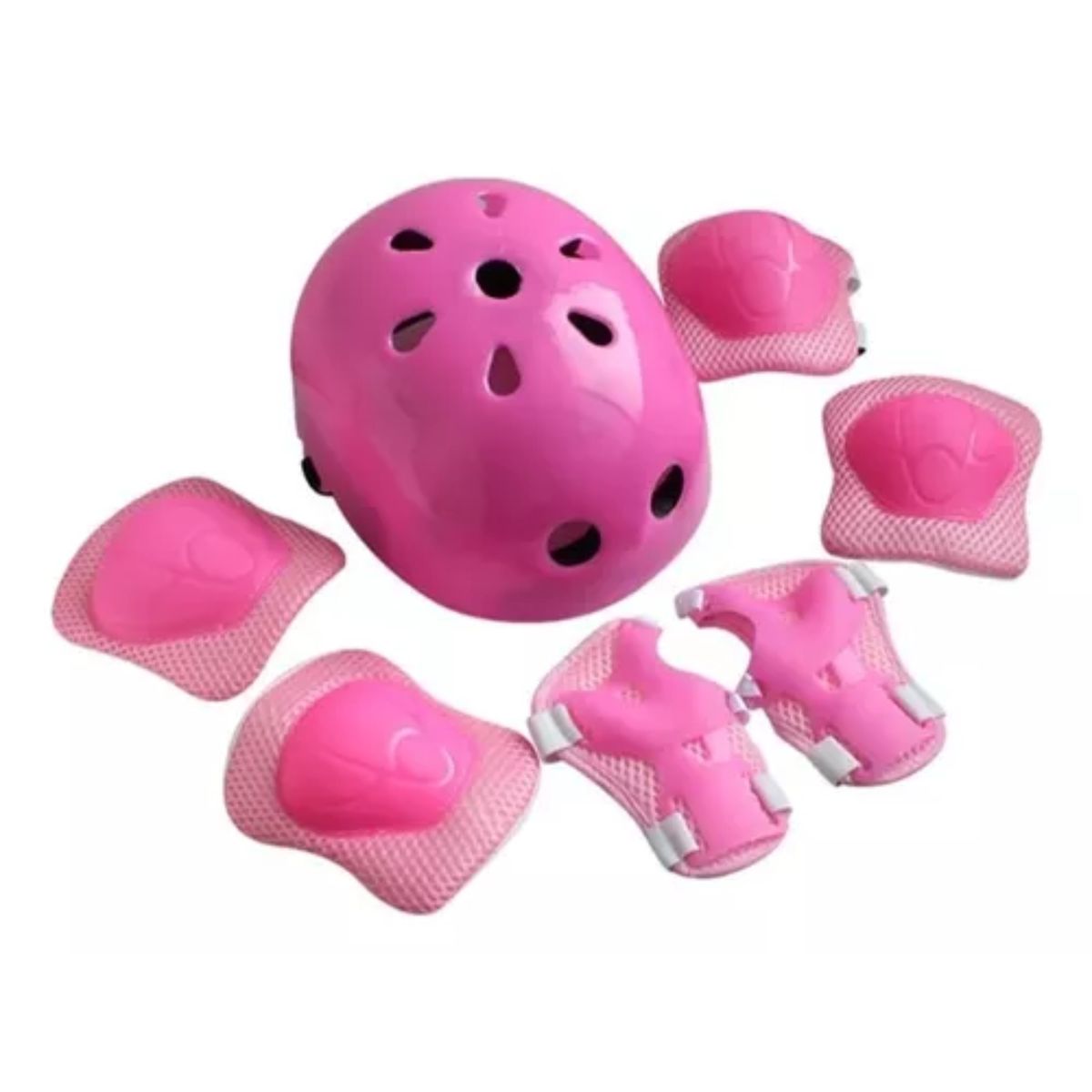 GENERICO - Set De Casco Y Protectores De Bici Para Niños Rodilleras