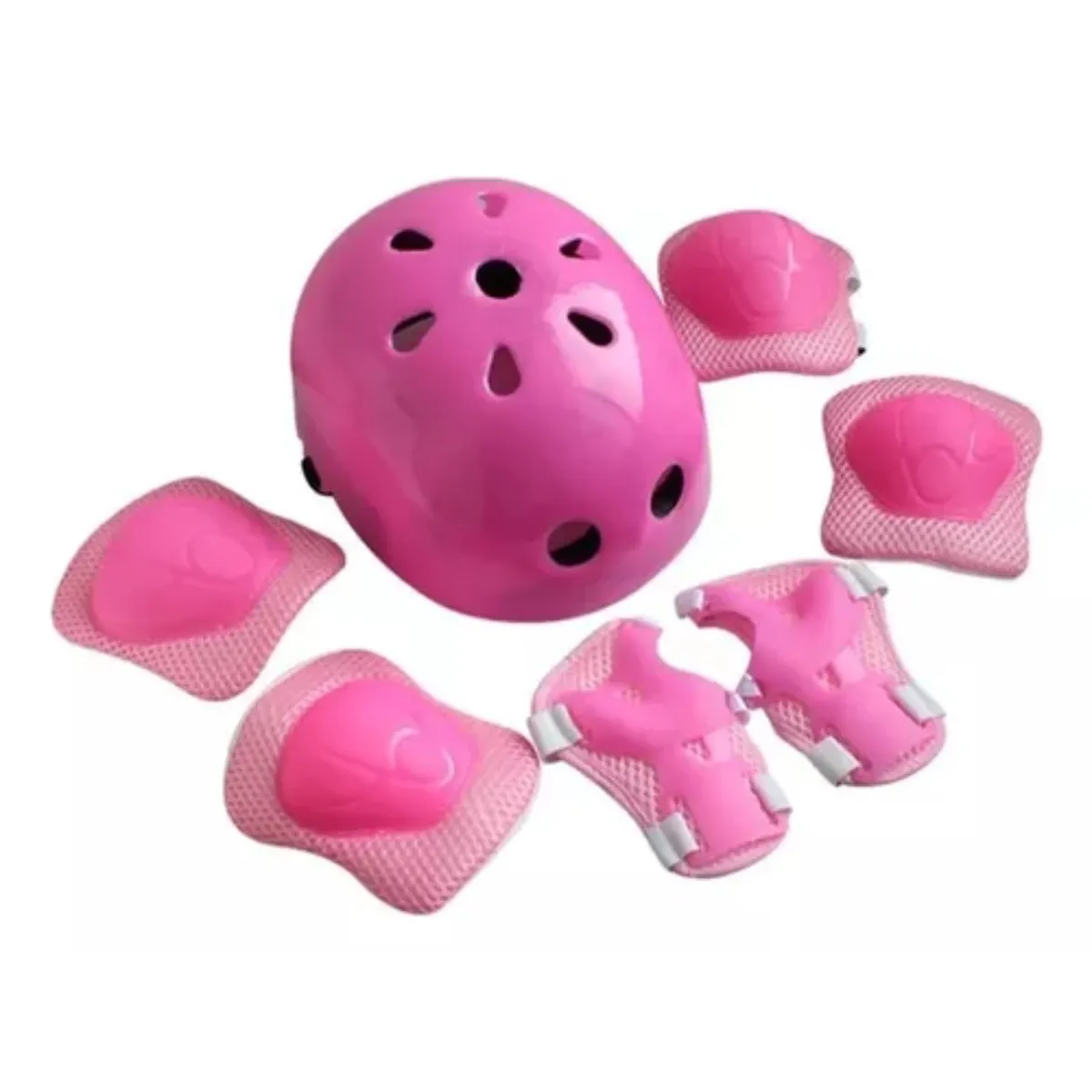GENERICO - Set De Casco Y Protectores De Bici Para Niños Rodilleras