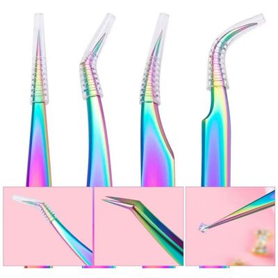 Imagen 2 del producto Set De 4 Pinzas Para Extensión De Pestaña Tornasol