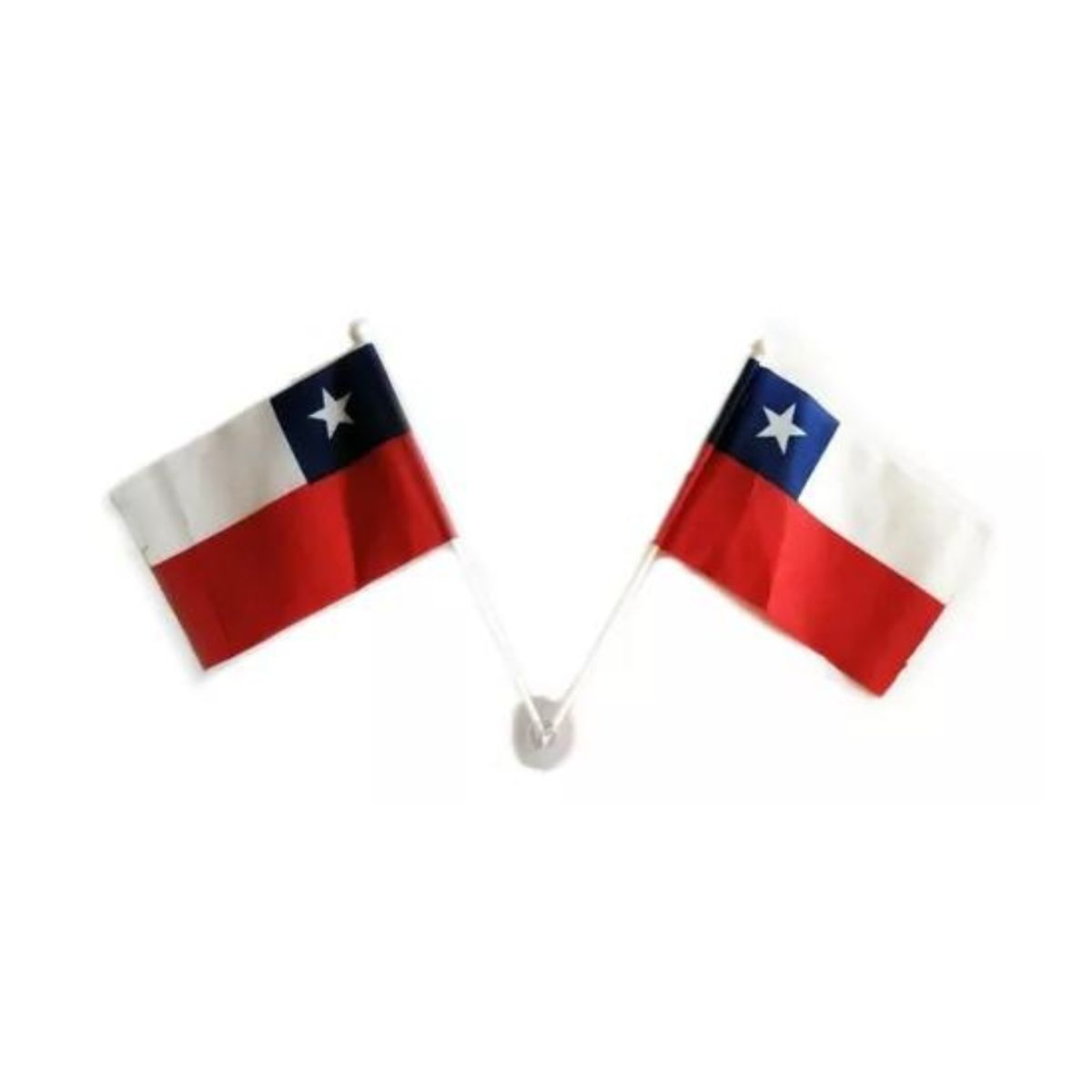 EKOL TACTICA MILITAR - 1 Bandera De Chile Auto Fiestas Patrias Banderin Doble