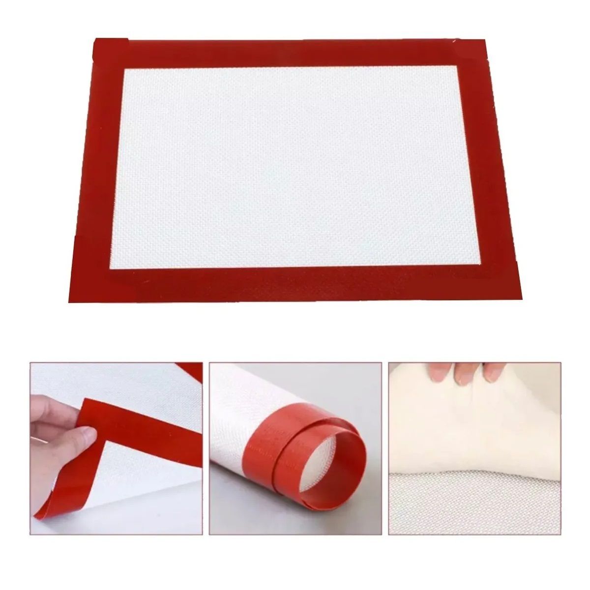 GENERICO - X2 Lamina Silicon Antiadherente Hornear Esterilla Horno Galleta