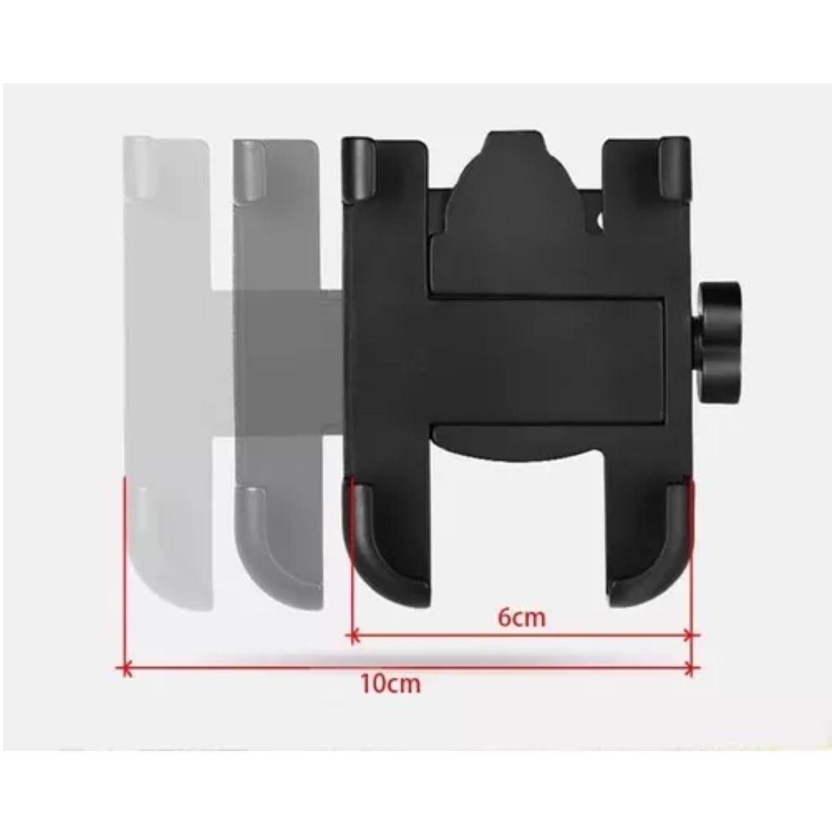 GENERICO - Soporte Celular Metalico Moto Bicicleta Portacelular