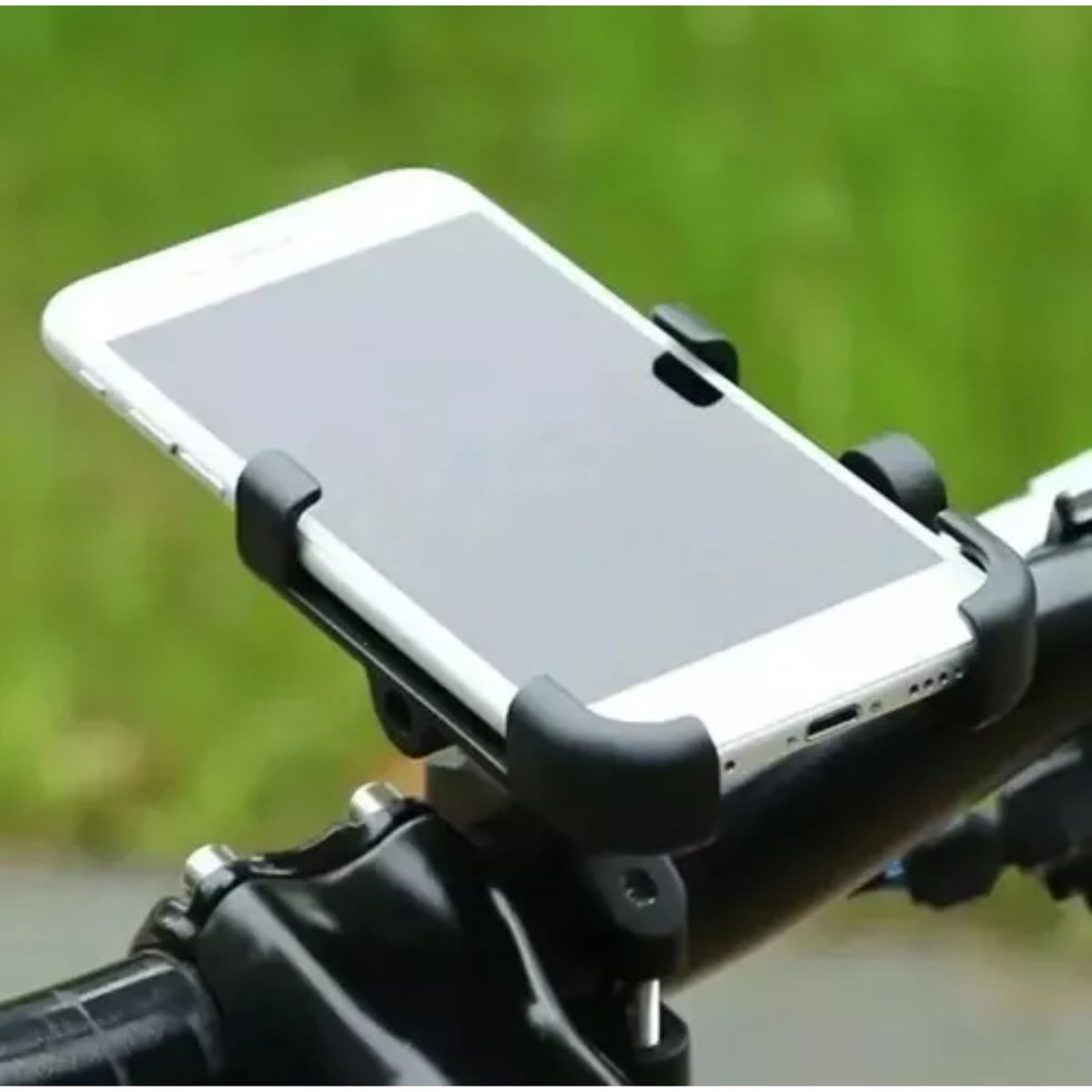 GENERICO - Soporte Celular Metalico Moto Bicicleta Portacelular