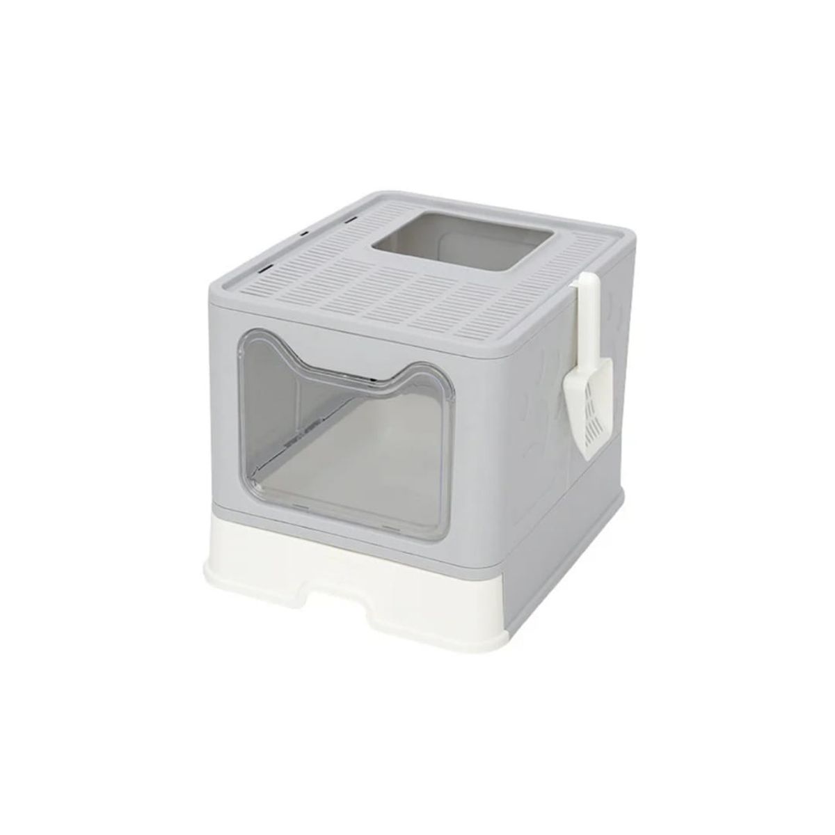 GENERICO - Areneros Para Gatos Bandeja Cuadrada Cerrada.