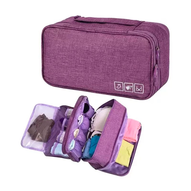 GENERICO - Set Bolsa Organizador Separadora Plegable Morado