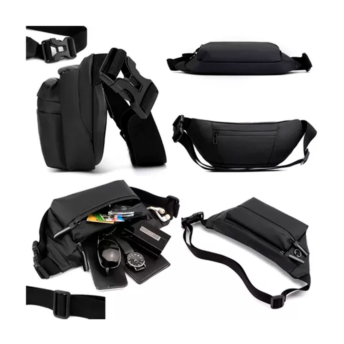 GENERICO - Riñonera Para Deportes Multiuso Carga Usb Hombre