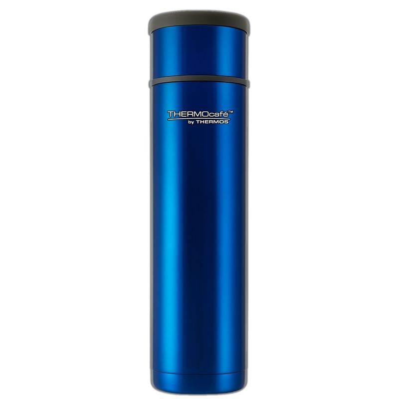 THERMOS - Termo Premium de Acero Inoxidable 1L Azul Metalizado 12H/24H
