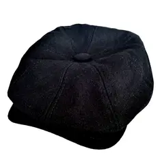 LUCIA CORBATAS - Boina hombre Bristol Negra Luciacorbatas