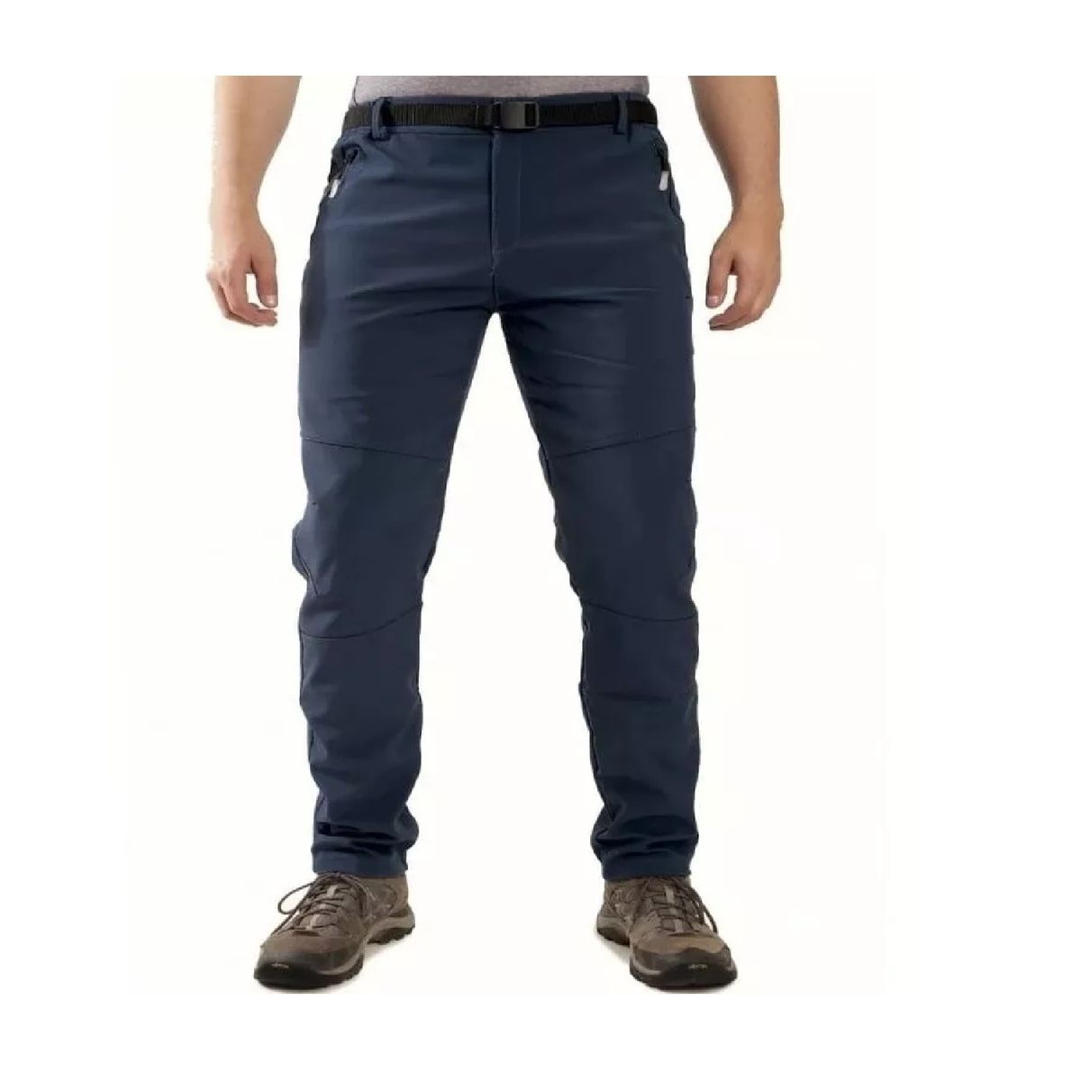 GENERICO - Pantalon Softshell Hombre Termico Impermeable Para Nieve Azul Marino