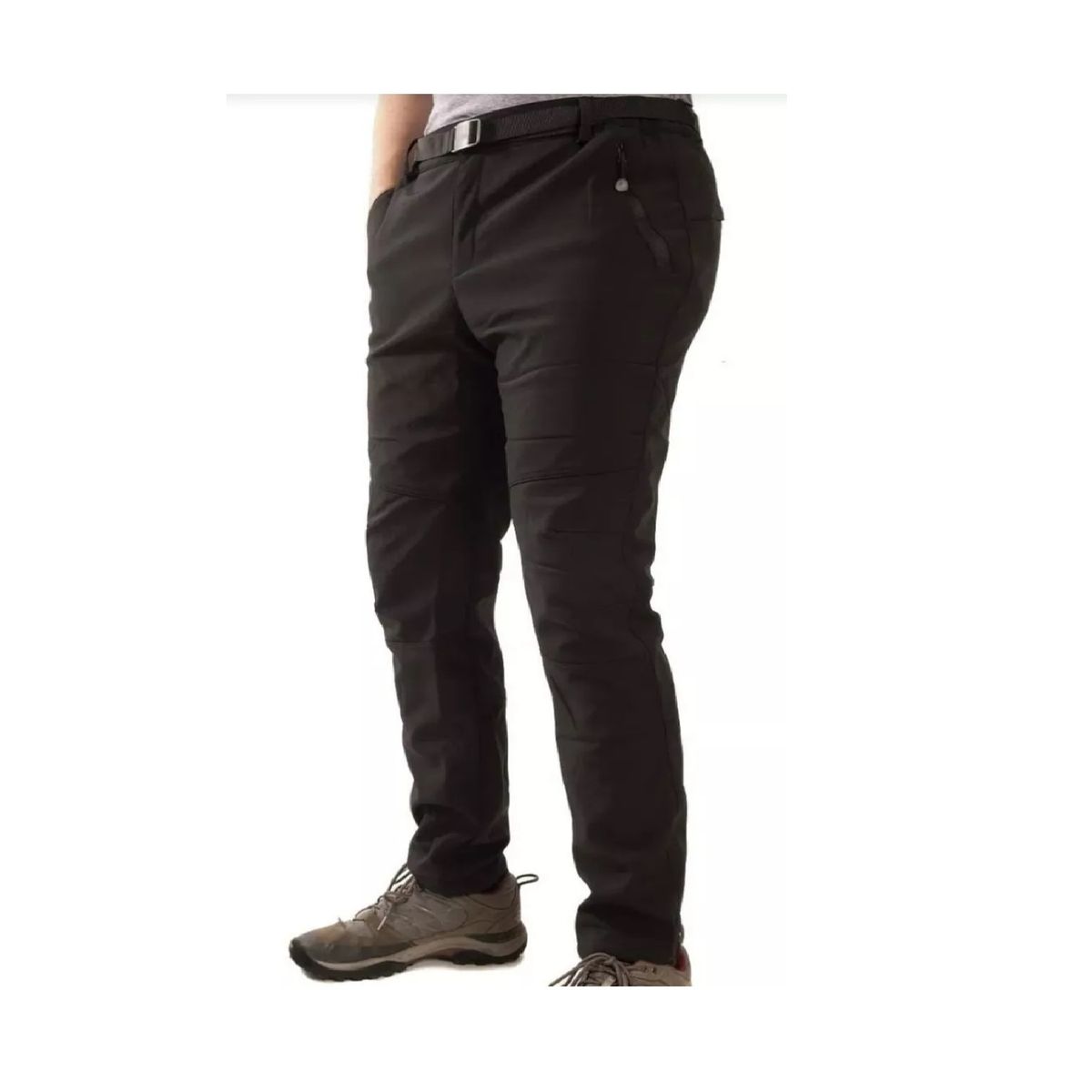 GENERICO - Pantalon Softshell Hombre Termico Impermeable Para Nieve Negro
