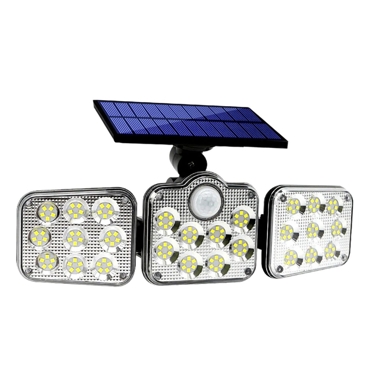 GENERICO - Foco Solar Triple Con Sensor De Movimiento Y Control