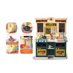 GENERICO - Cocina de juguete didáctica 85 piezas 83 cm alto
