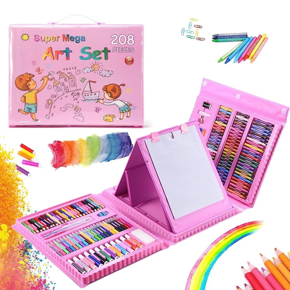 GENERICO - Maleta De Lapices Para Niños Set De 208 Lapiz