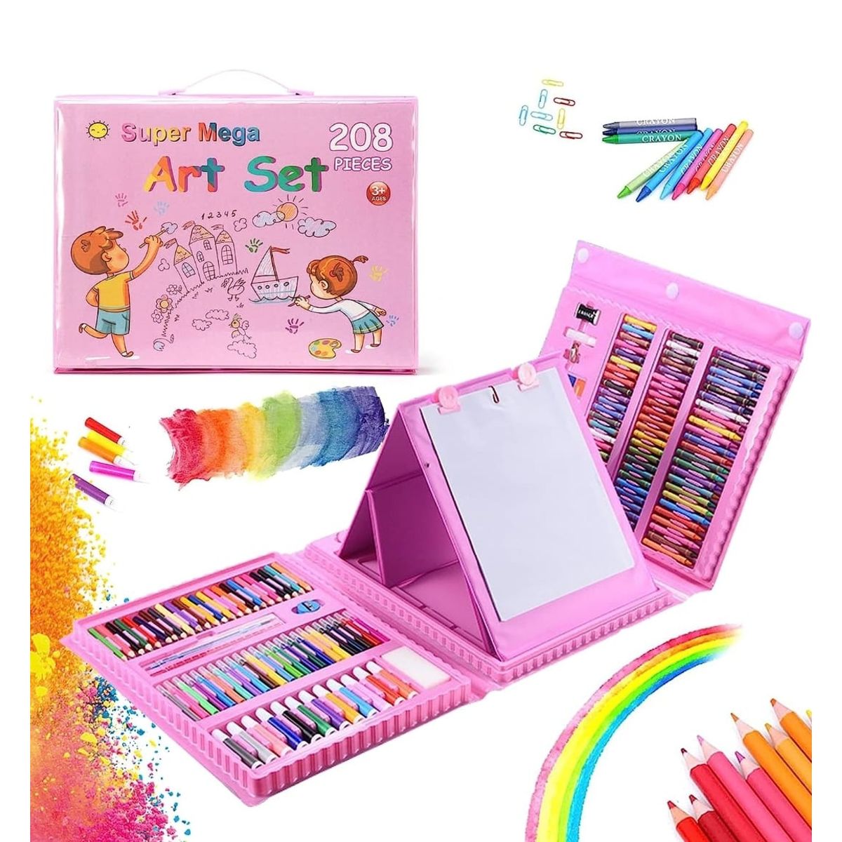 GENERICO - Maleta De Lapices Para Niños Set De 208 Lapiz
