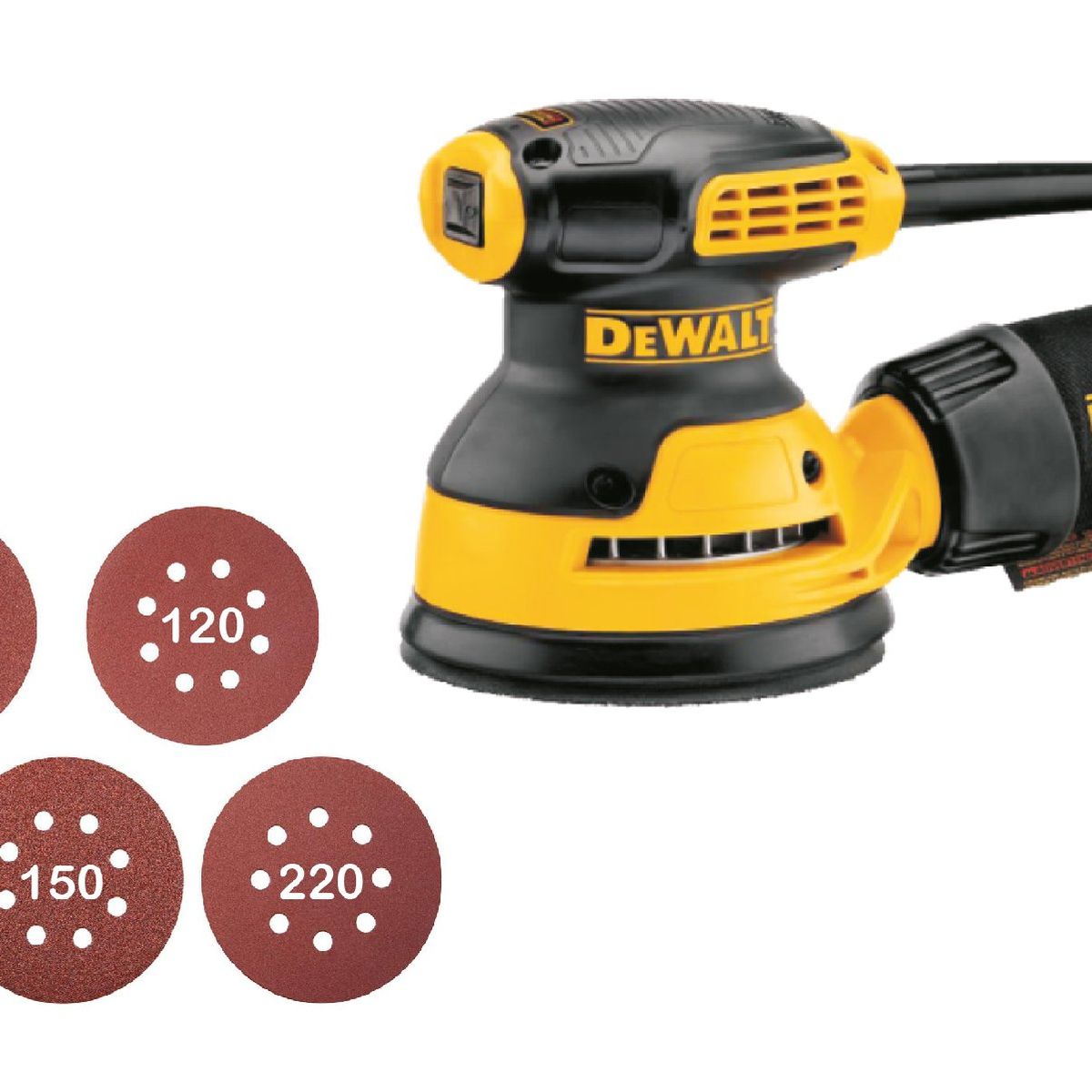 DEWALT - Lijadora Rotoorbital 280w Dwe6421-b2 Dewalt + 5 Lijas