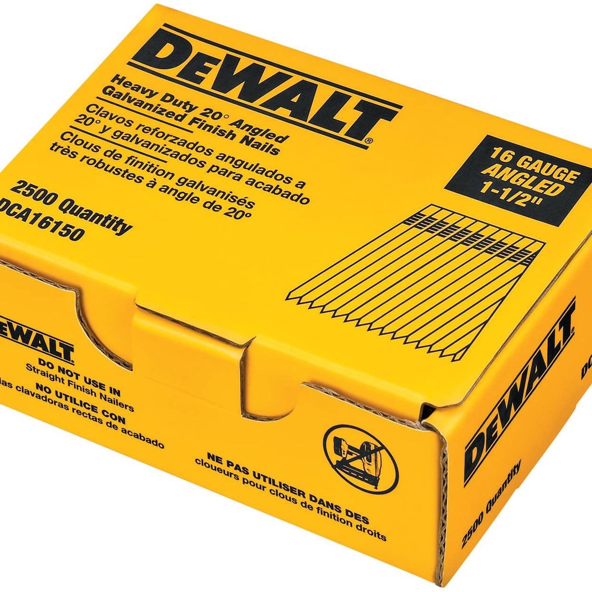 DEWALT - 2 Cajas De 2500 Clavos Reforzados 1-1/2 16ga Dewalt Dca16150