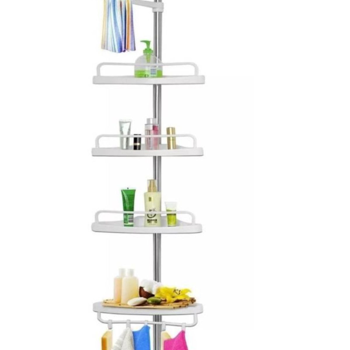 GENERICO - Esquinero De Ducha Multi-uso 4 Repisas Ajustable Organizador
